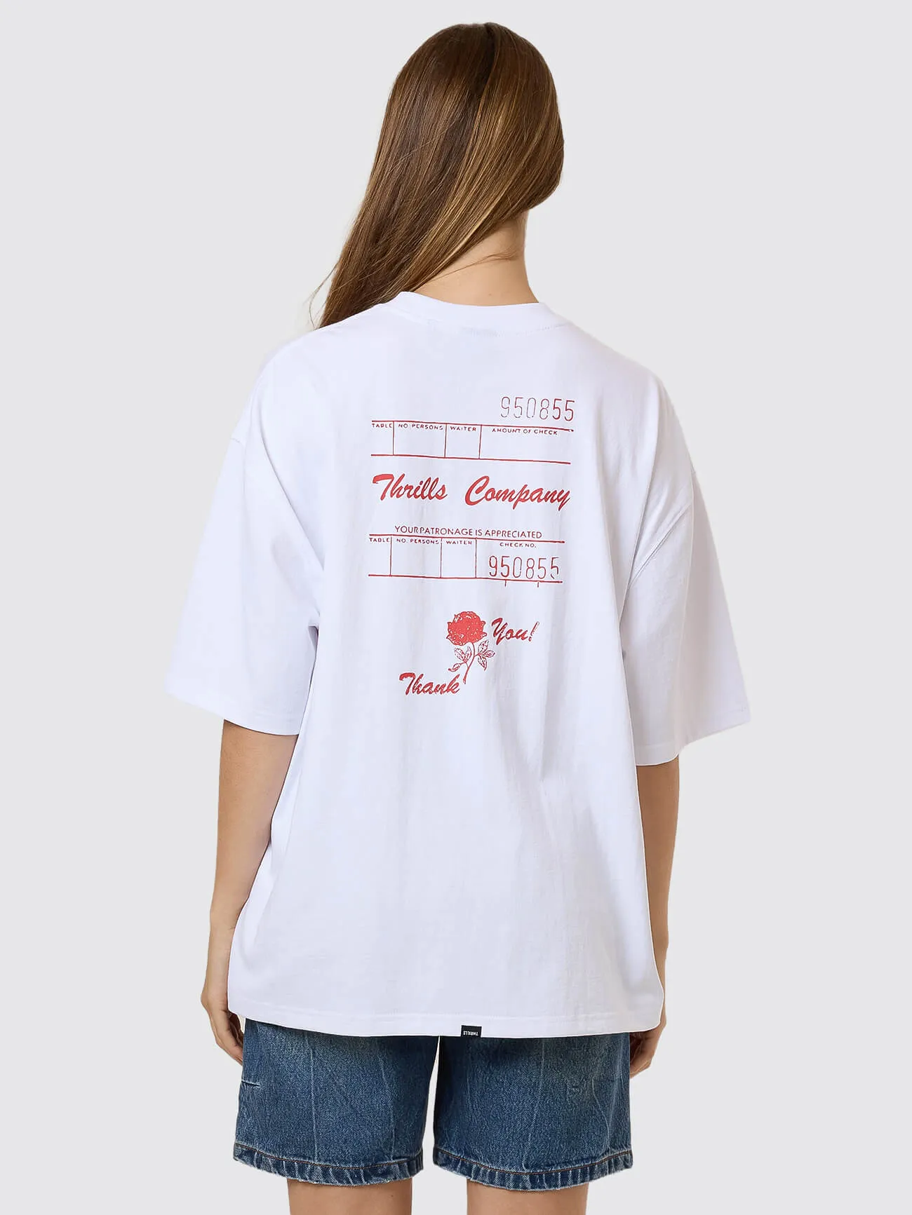 Appreciation Oversized Tee - White sold by Thrills product image thumbnail 5