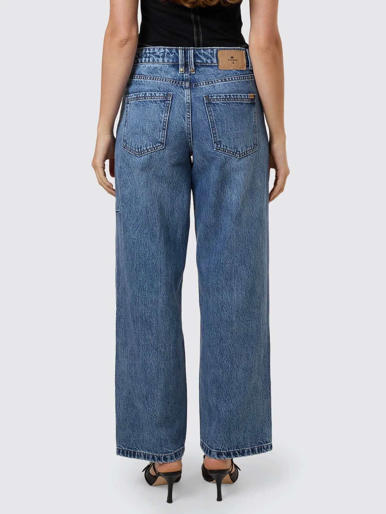 Billie Low Rise Baggy Jean - Stoned Blues sold by Thrills product image thumbnail 5