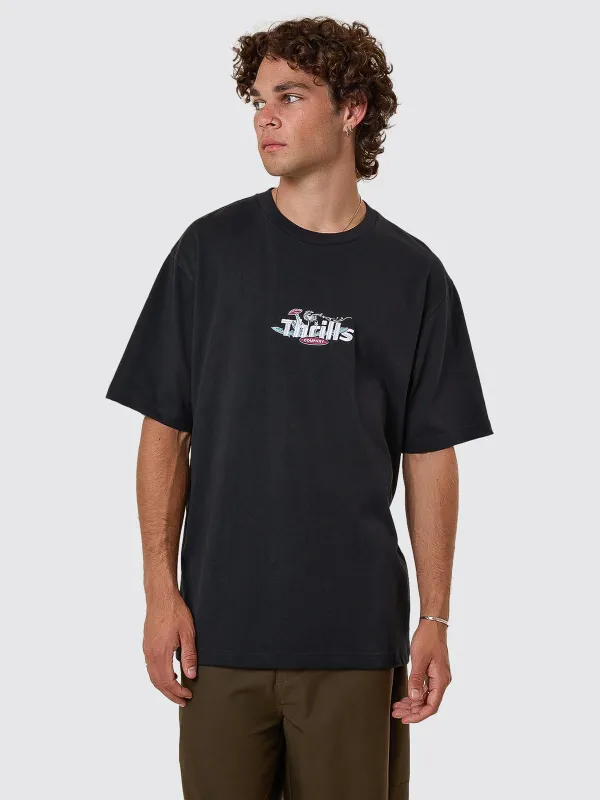 Make A Wish Oversize Fit Tee - Faded Black sold by Thrills