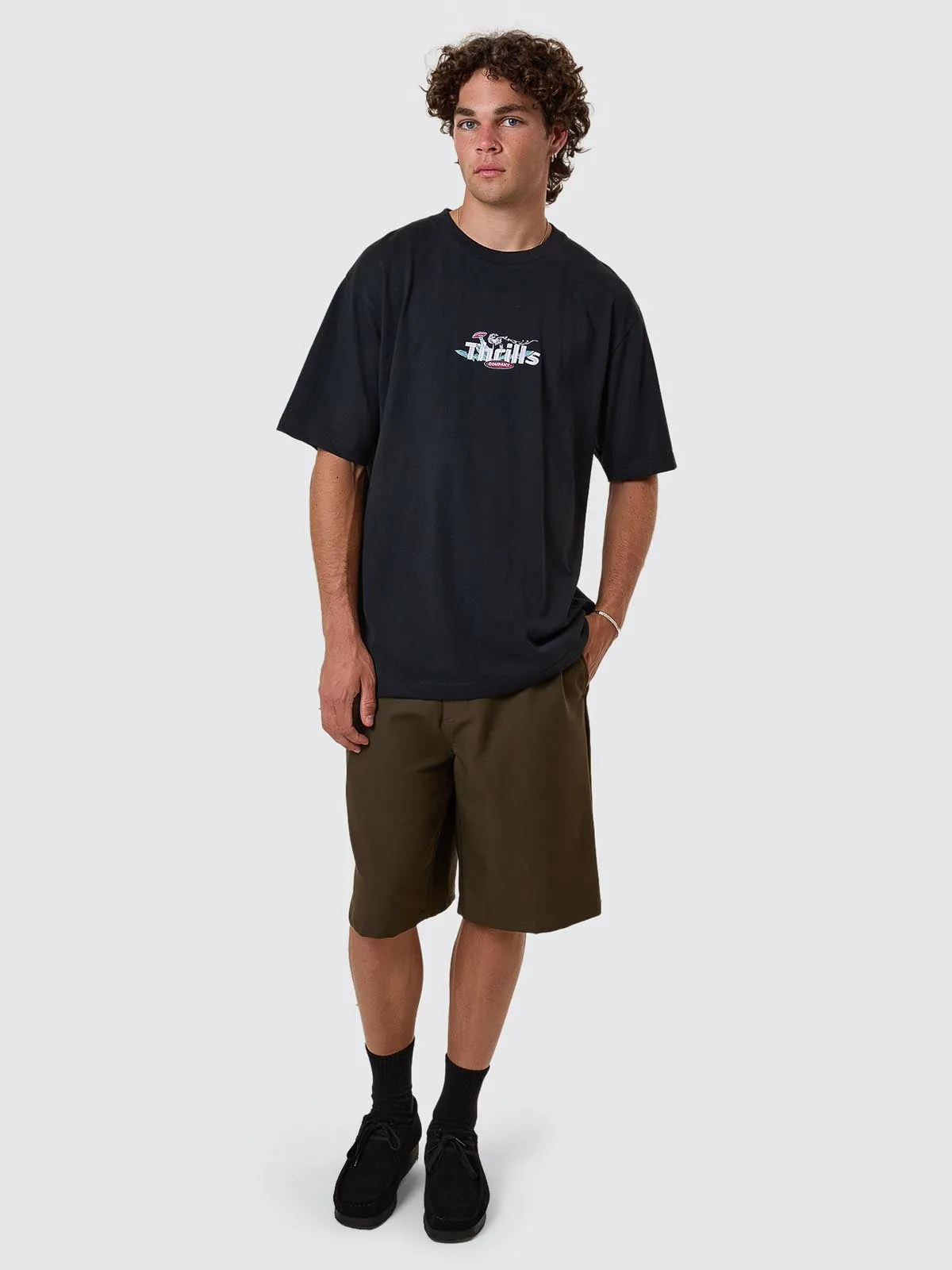 Make A Wish Oversize Fit Tee - Faded Black sold by Thrills product image thumbnail 3