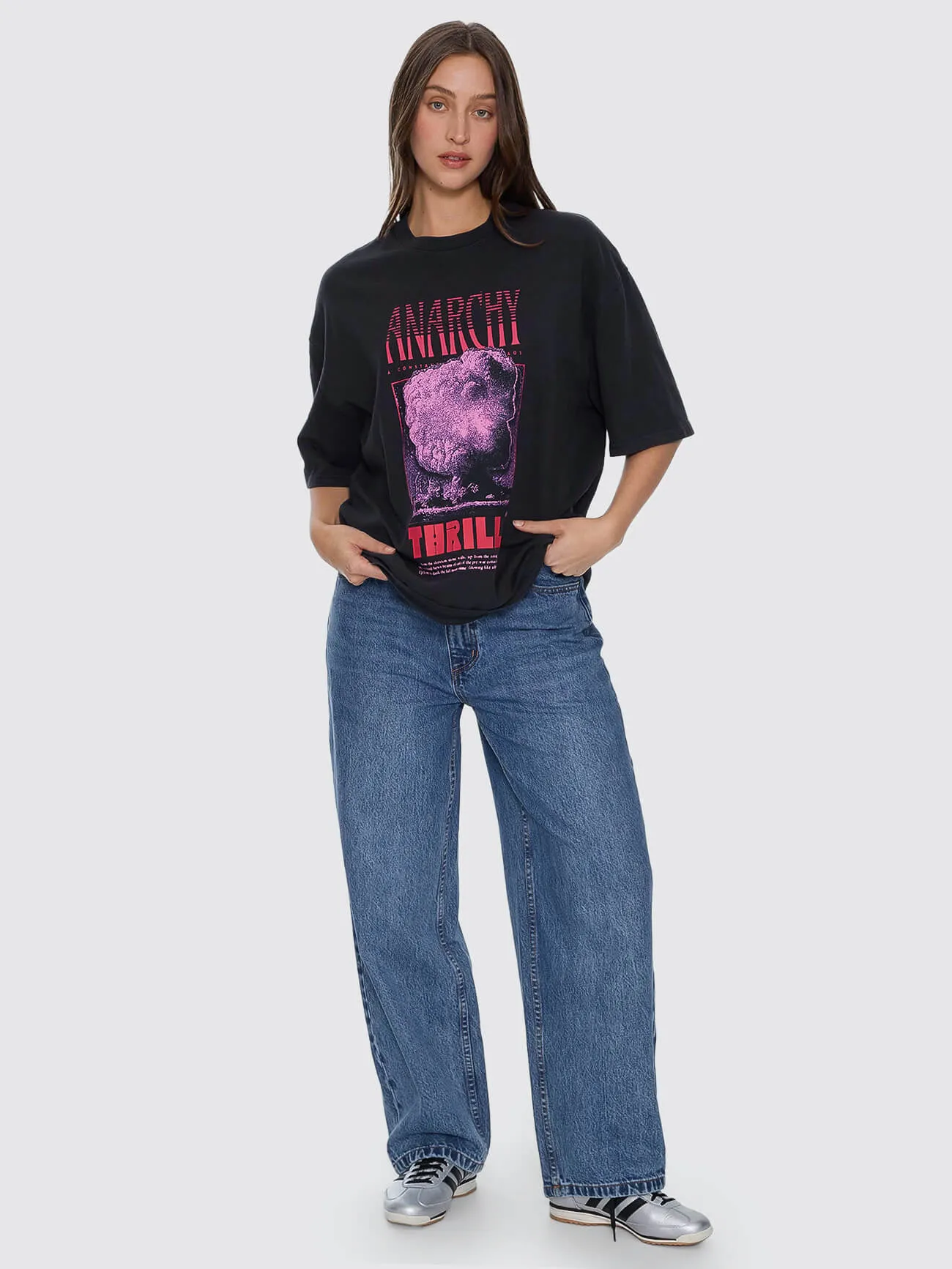 Constant Chaos Oversize Tee - Blue Graphite sold by Thrills product image thumbnail 5