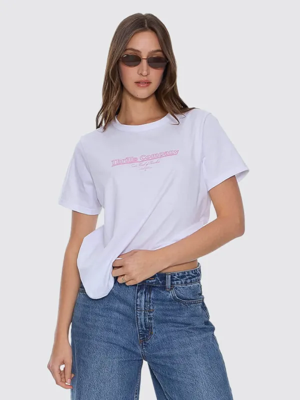 Expsoure Relaxed Tee - White sold by Thrills