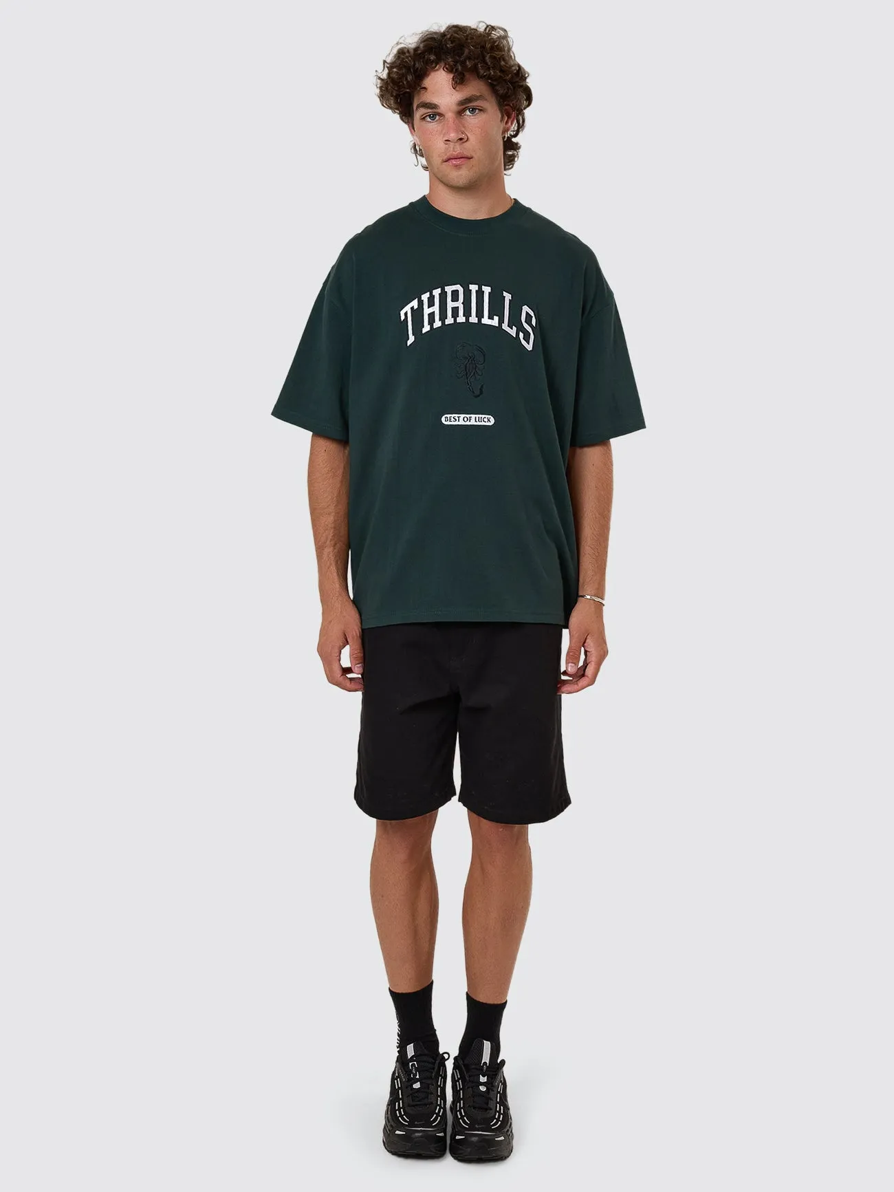 Los Stingers Box Fit Oversize Tee - Vista Green sold by Thrills product image thumbnail 3