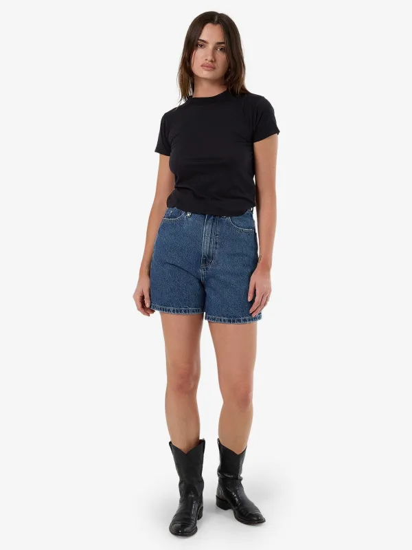 Koko Short - Vintage Rinse Blue sold by Thrills