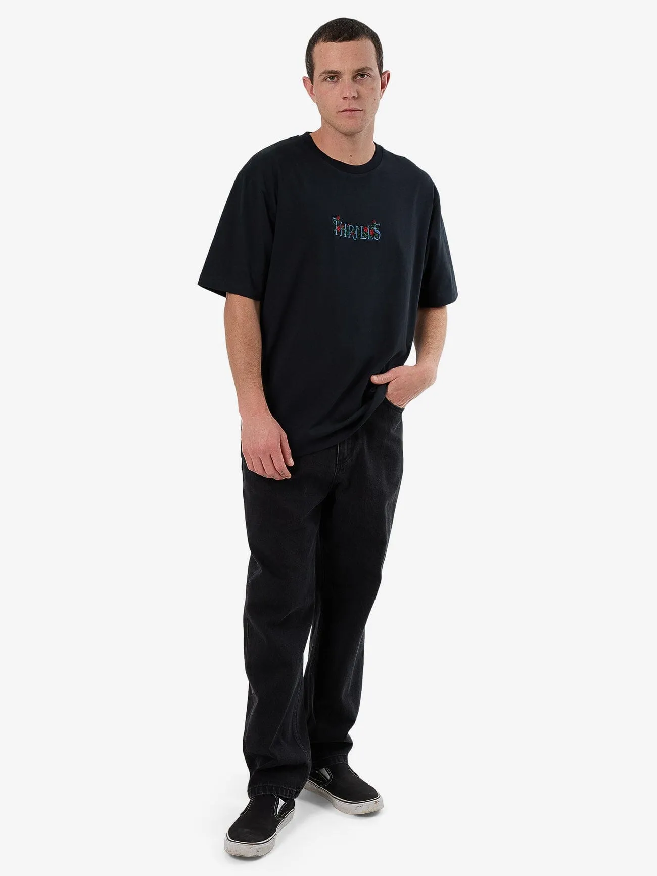 Thorned Oversize Fit Tee - Faded Black sold by Thrills product image thumbnail 5