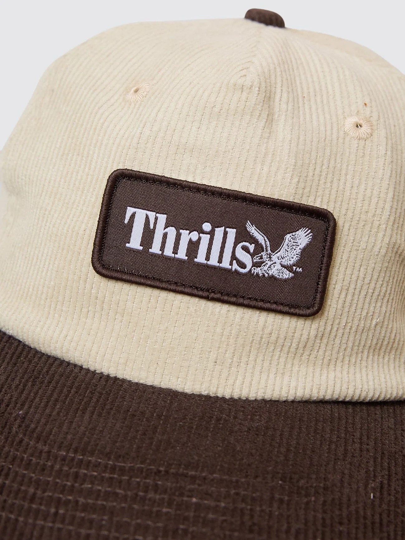 Thrills Workwear 5 Panel Cap - Heritage White - Desert sold by Thrills product image thumbnail 2