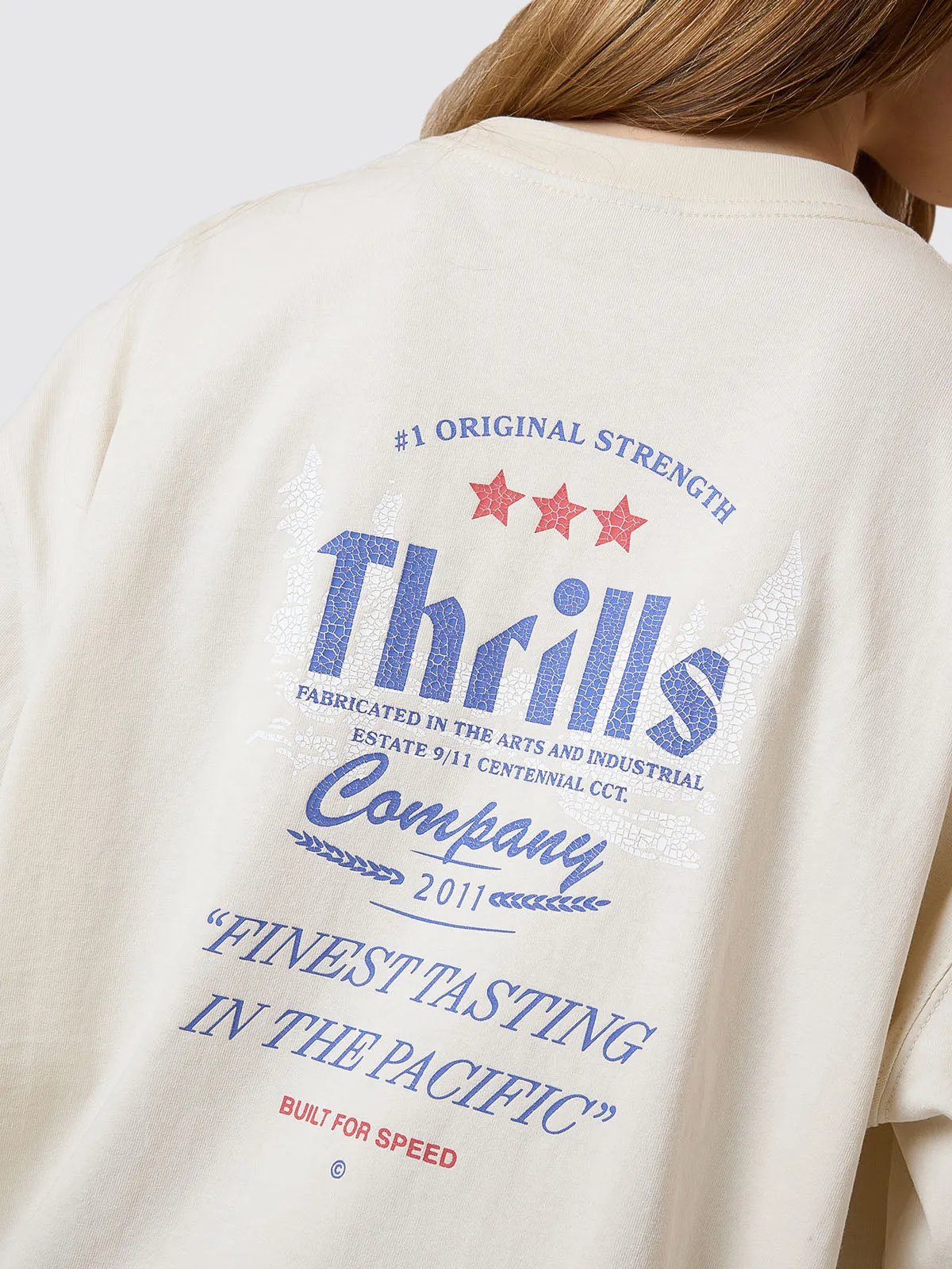 Original Strength Oversized Tee - Heritage White sold by Thrills product image thumbnail 4