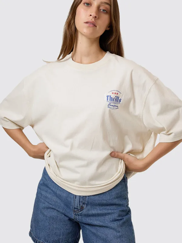 Original Strength Oversized Tee - Heritage White sold by Thrills