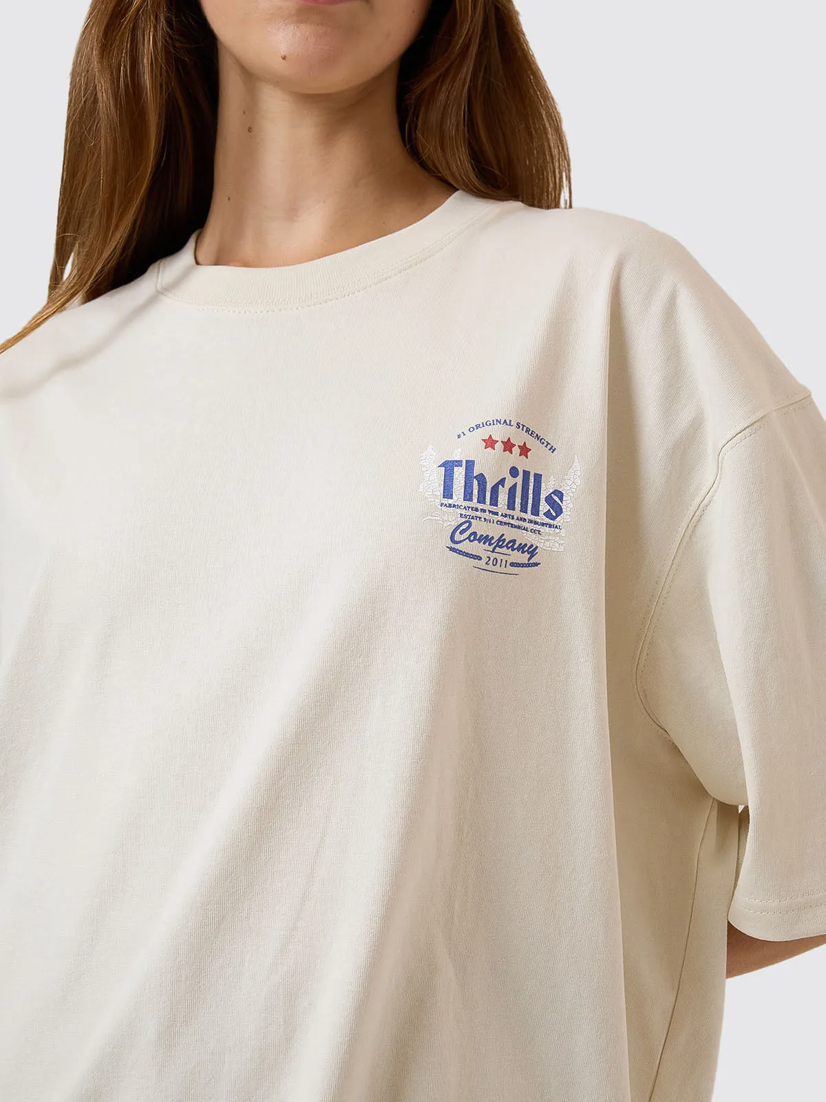Original Strength Oversized Tee - Heritage White sold by Thrills product image thumbnail 2
