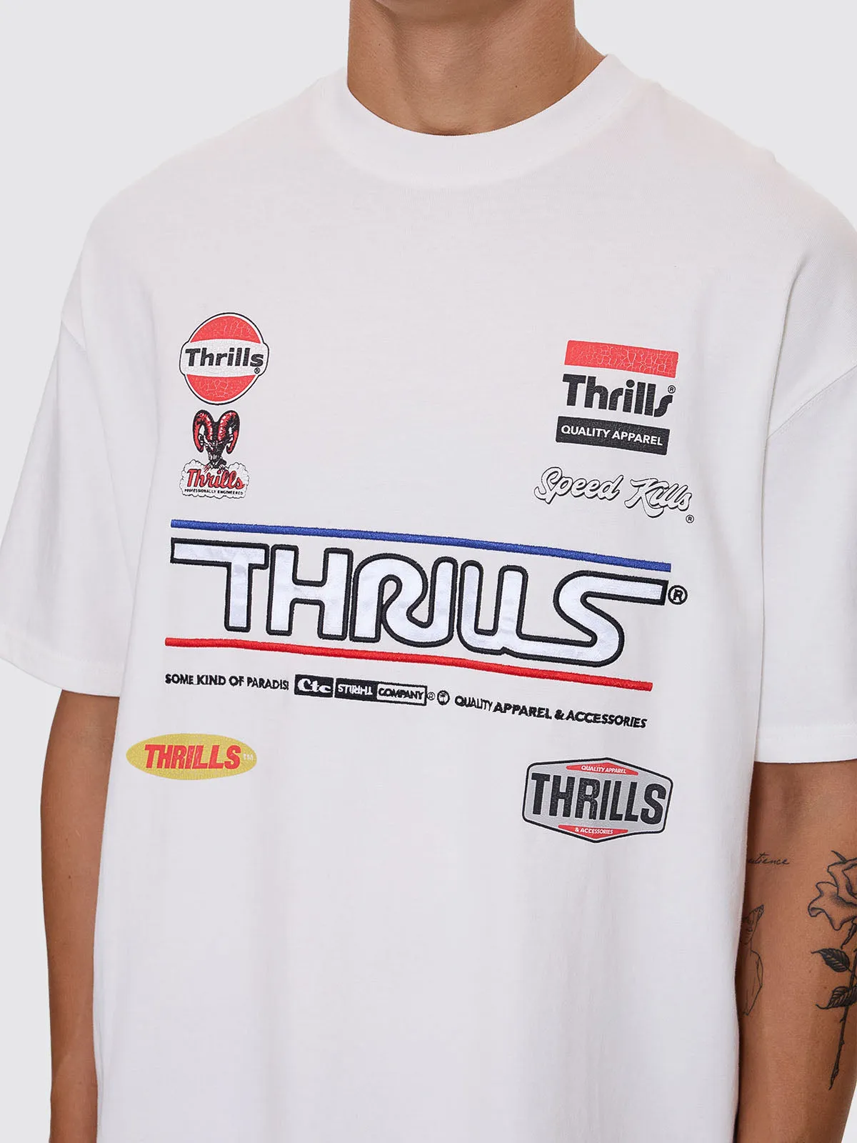 Rapid Response Box Fit Oversize Tee - Dirty White sold by Thrills product image thumbnail 5