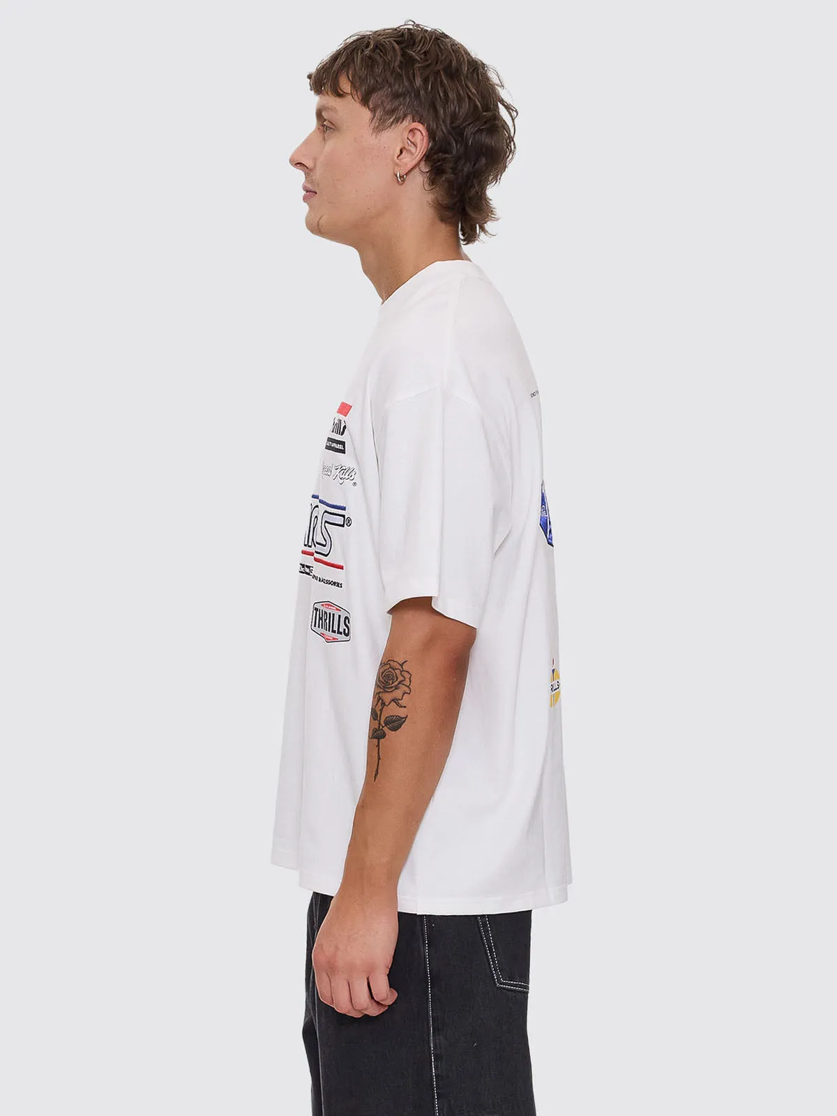 Rapid Response Box Fit Oversize Tee - Dirty White sold by Thrills product image thumbnail 4