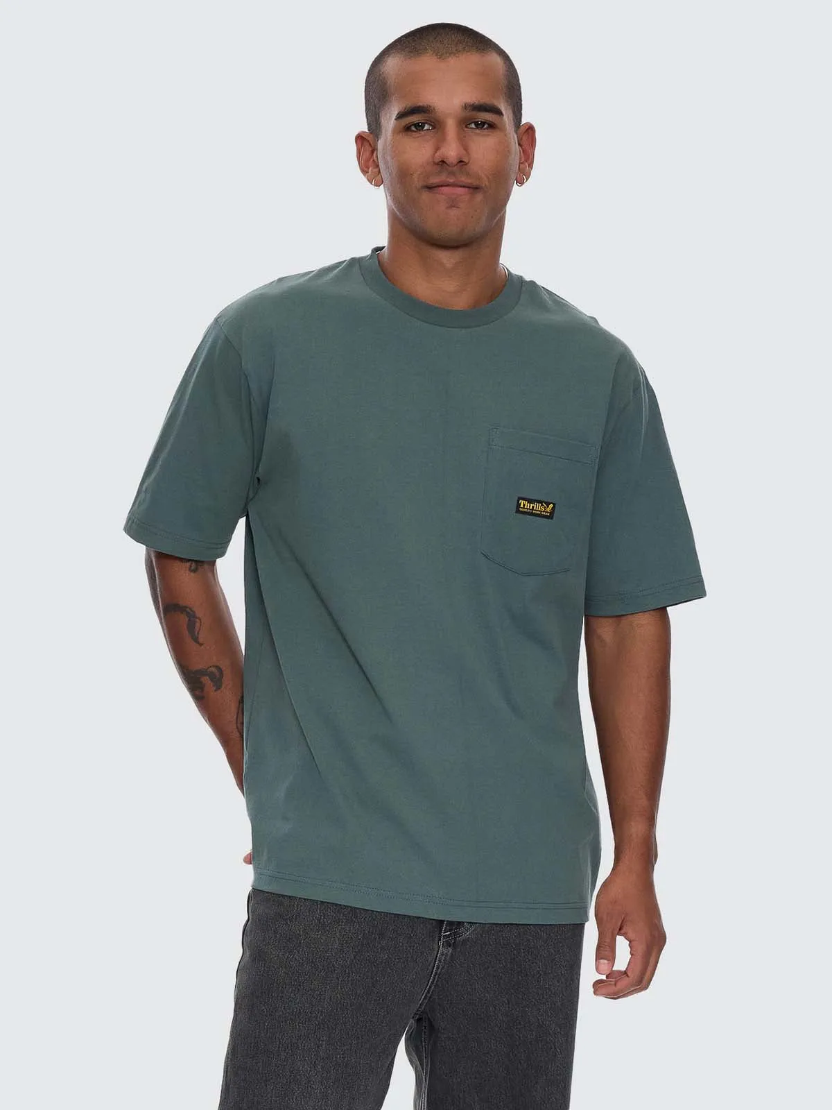 Thrills Union Oversize Pocket Tee - Sea Pine sold by Thrills product image thumbnail 4