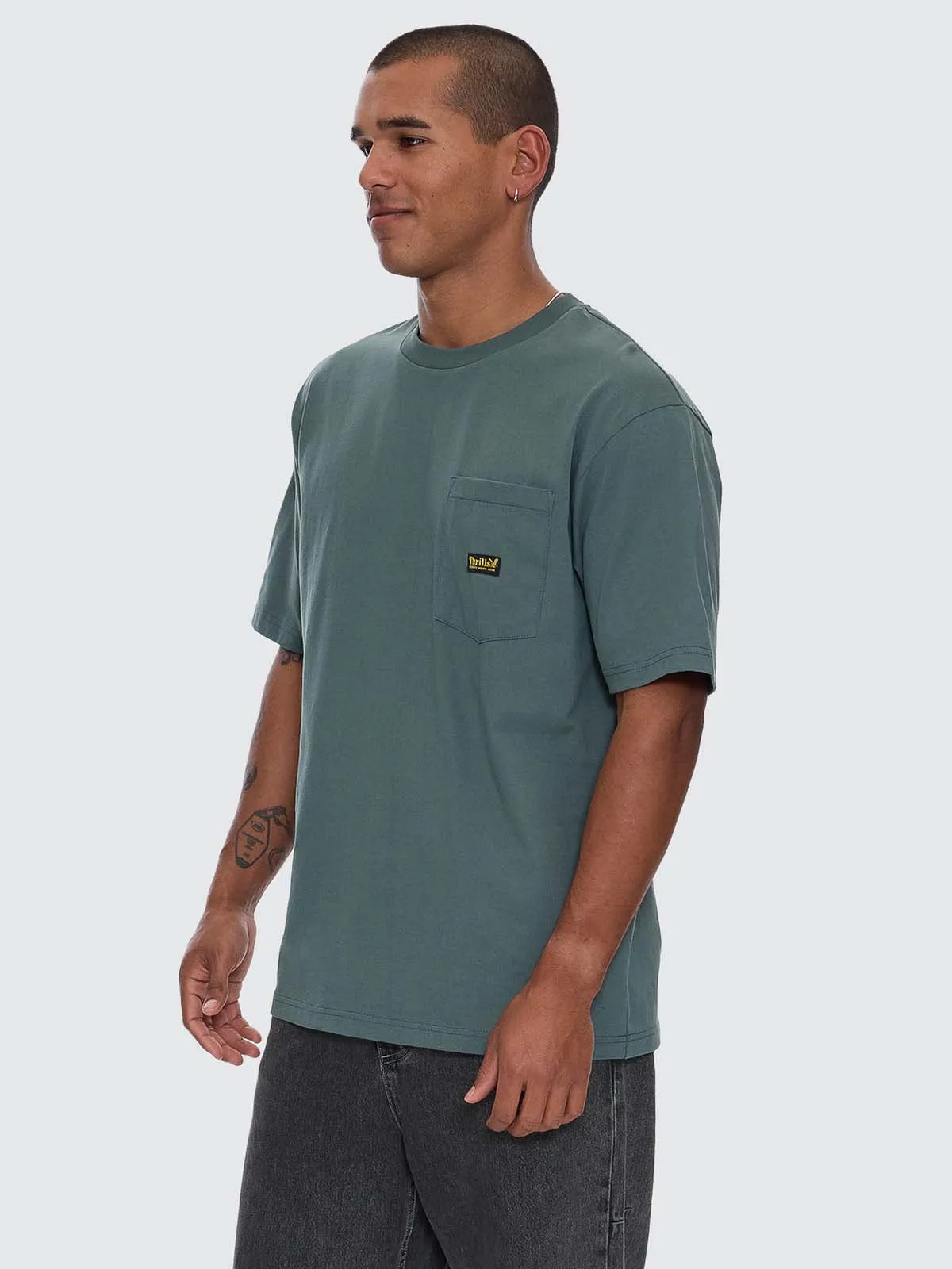 Thrills Union Oversize Pocket Tee - Sea Pine sold by Thrills product image thumbnail 5