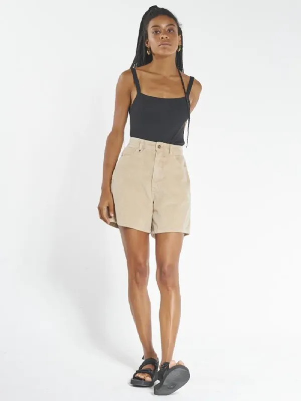 Koko Cord Short - Washed Tan sold by Thrills