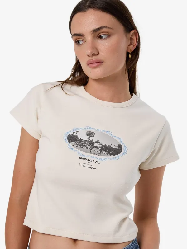 Sundays Lure Mini Tee - Heritage White sold by Thrills