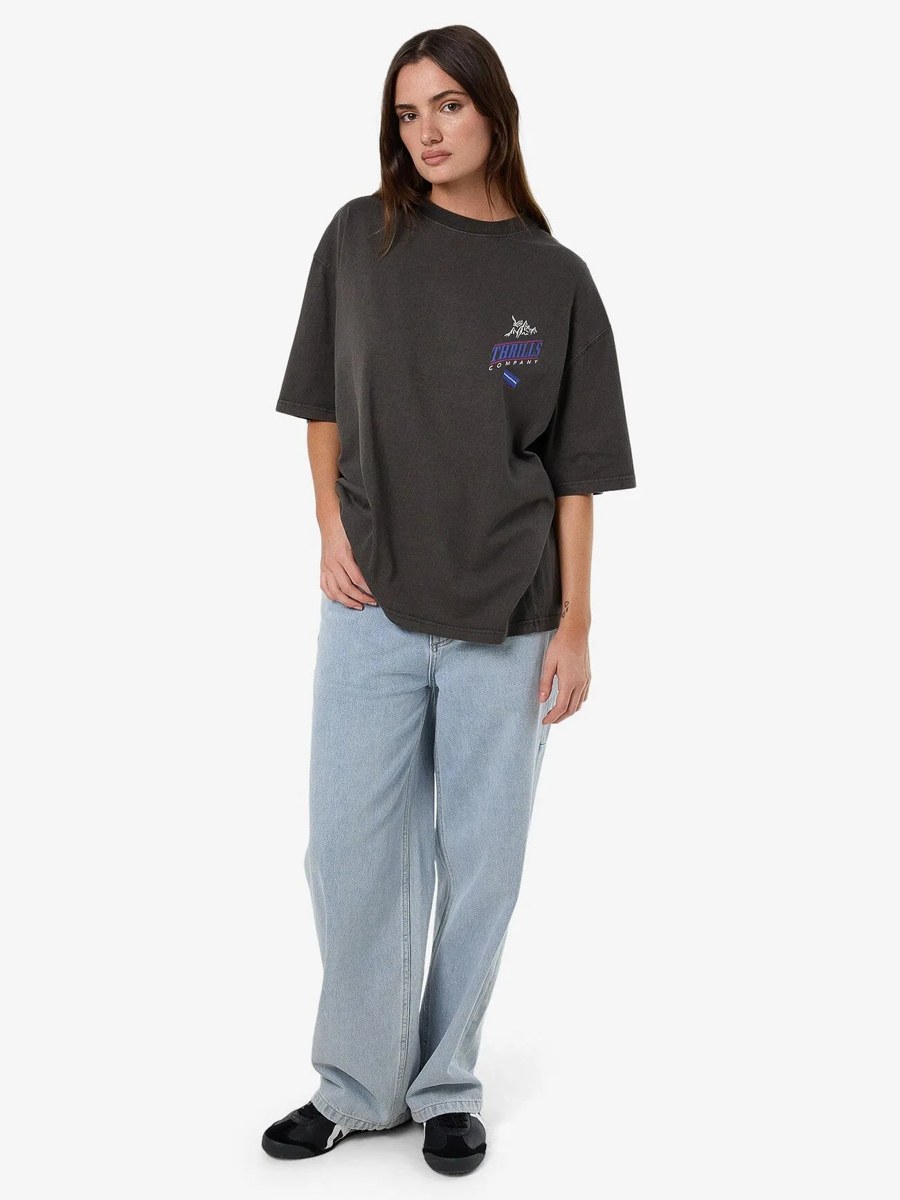 When It Hits Your Lips Oversized Tee - Merch Black sold by Thrills product image thumbnail 3