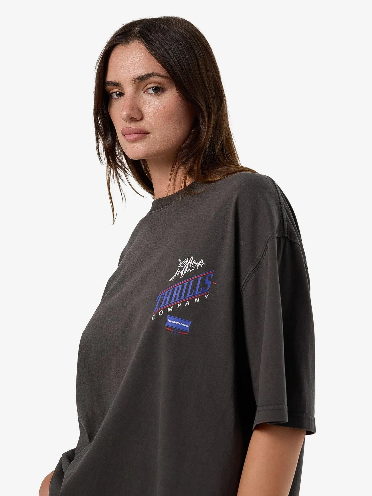 When It Hits Your Lips Oversized Tee - Merch Black sold by Thrills product image thumbnail 5