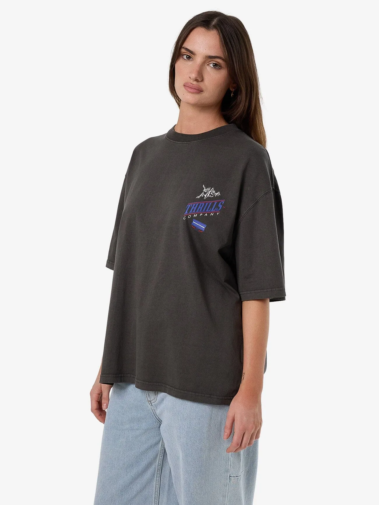 When It Hits Your Lips Oversized Tee - Merch Black sold by Thrills product image thumbnail 4