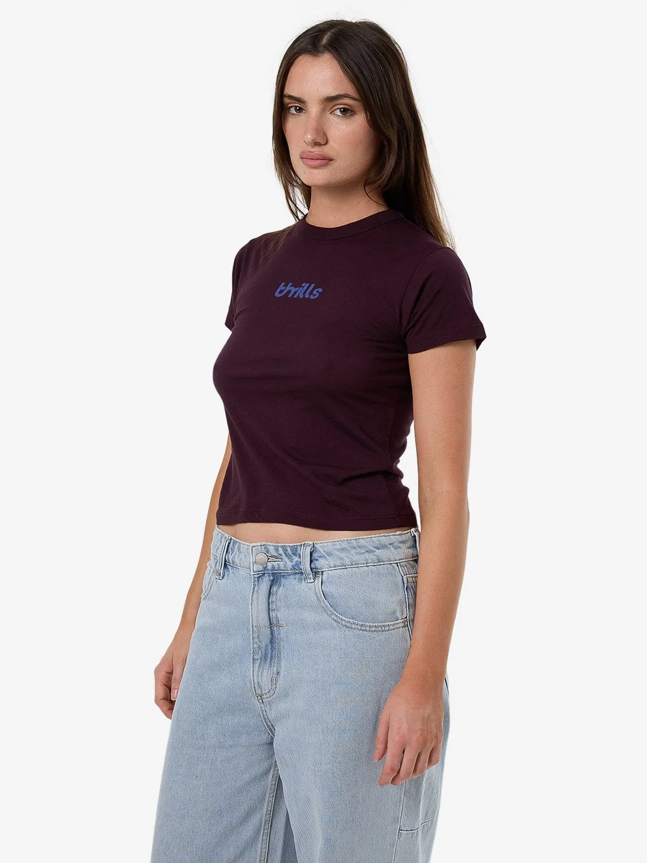 Cracked Boy Tee - Deep Plum sold by Thrills product image thumbnail 3