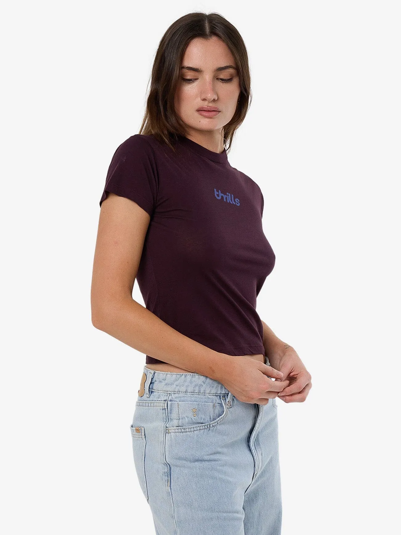 Cracked Boy Tee - Deep Plum sold by Thrills product image thumbnail 4