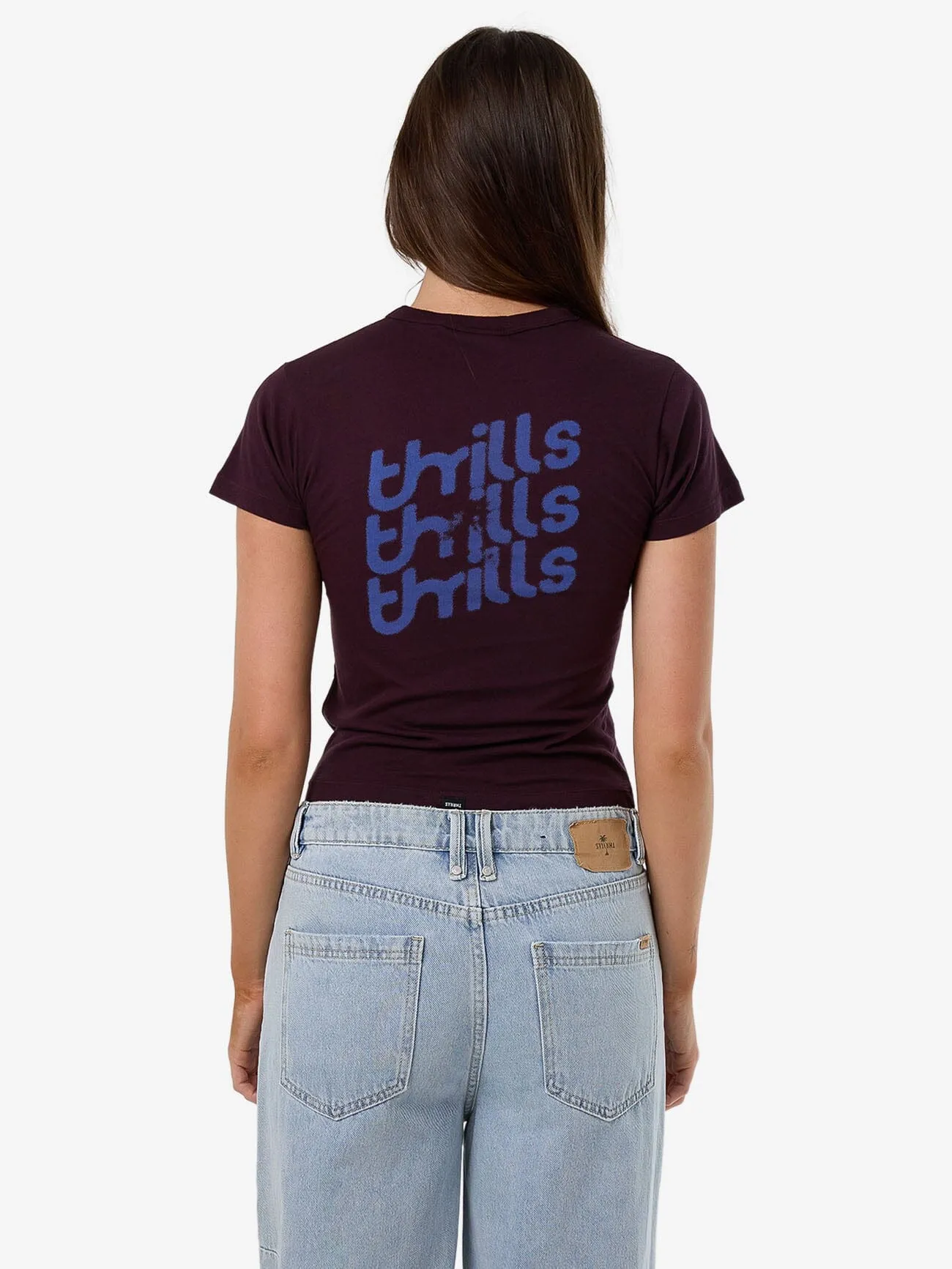 Cracked Boy Tee - Deep Plum sold by Thrills product image thumbnail 2