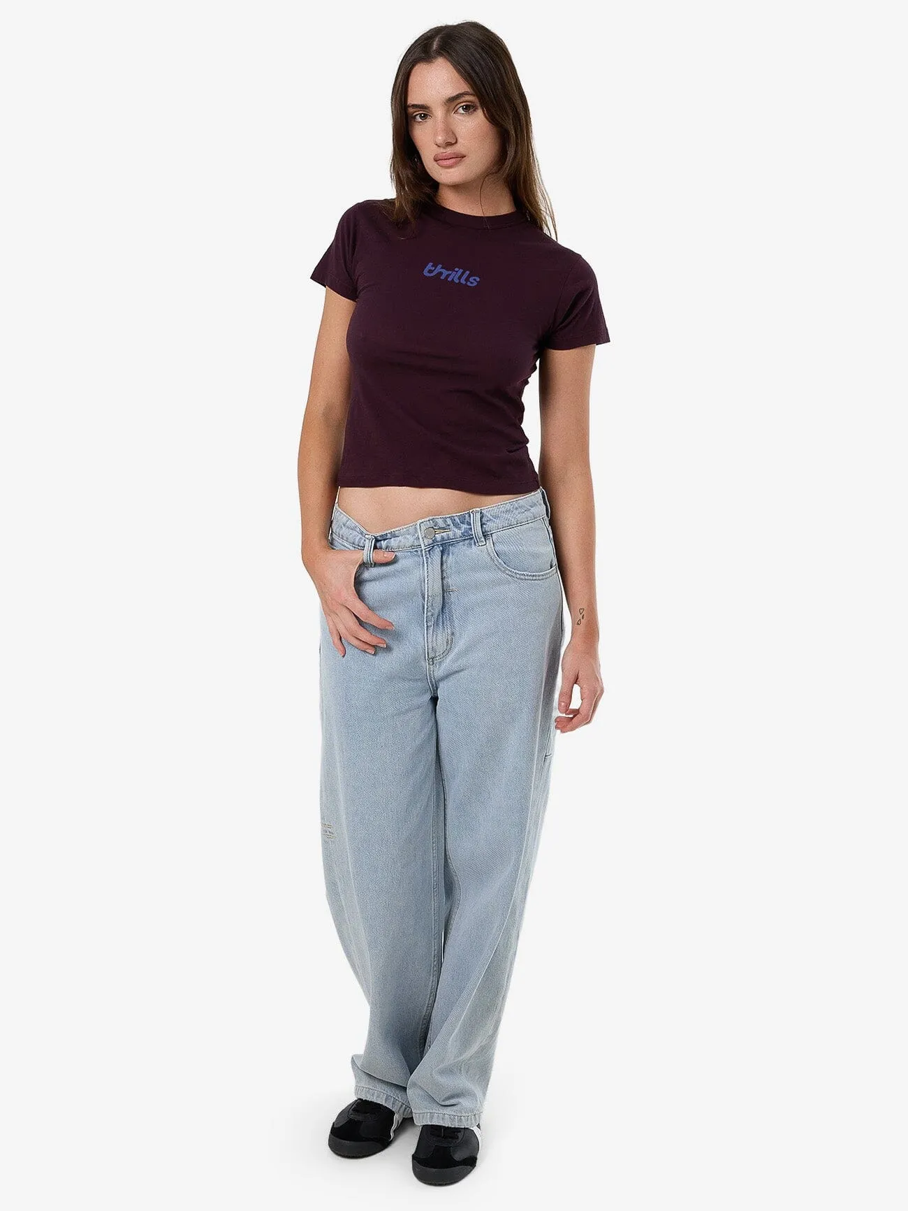 Cracked Boy Tee - Deep Plum sold by Thrills product image thumbnail 5