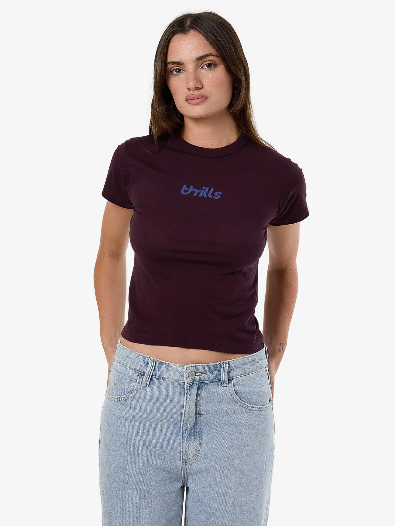 Cracked Boy Tee - Deep Plum sold by Thrills