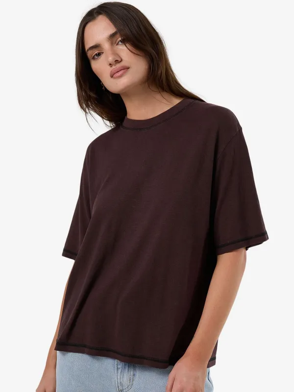 Hemp Square Tee - Java sold by Thrills