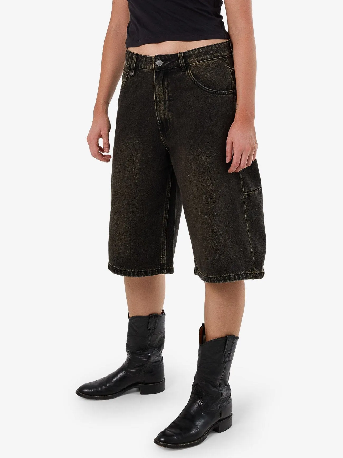 Darcy Short - Dirty Olive Black sold by Thrills product image thumbnail 4