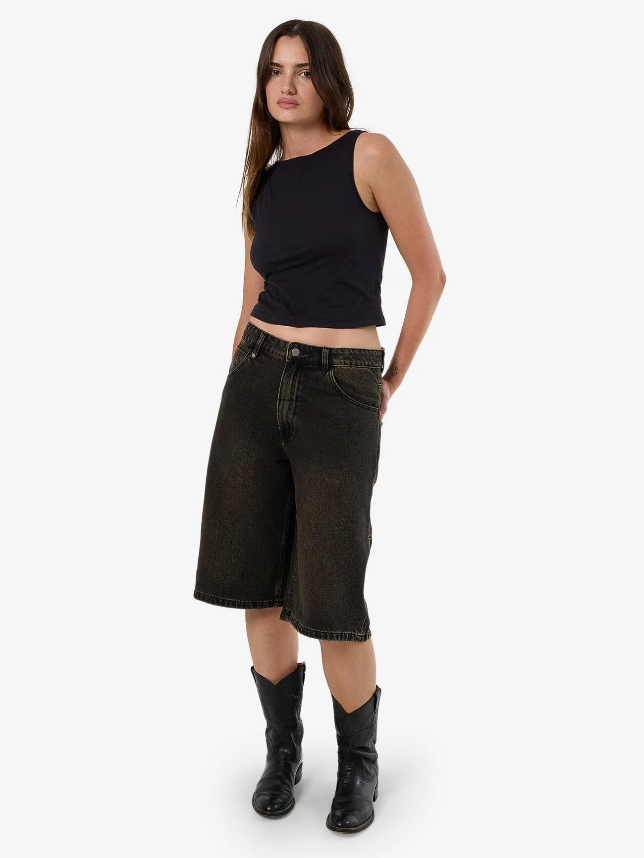 Darcy Short - Dirty Olive Black sold by Thrills product image thumbnail 2