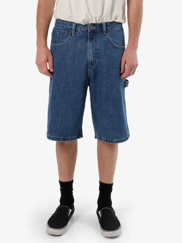 Big Slacker Denim Short - Vintage Rinse Blue sold by Thrills