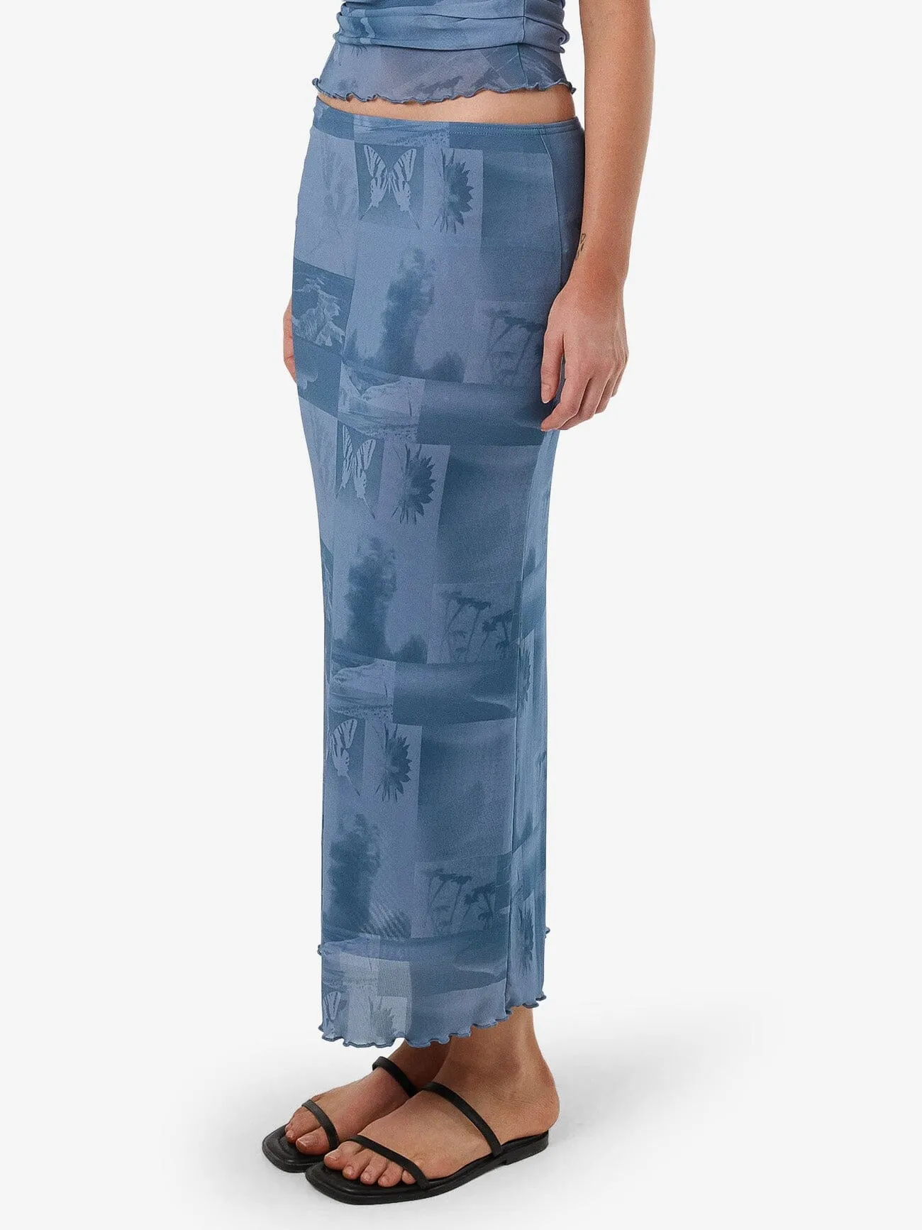 Eclipse Haze Mesh Skirt - Storm Blue sold by Thrills product image thumbnail 4