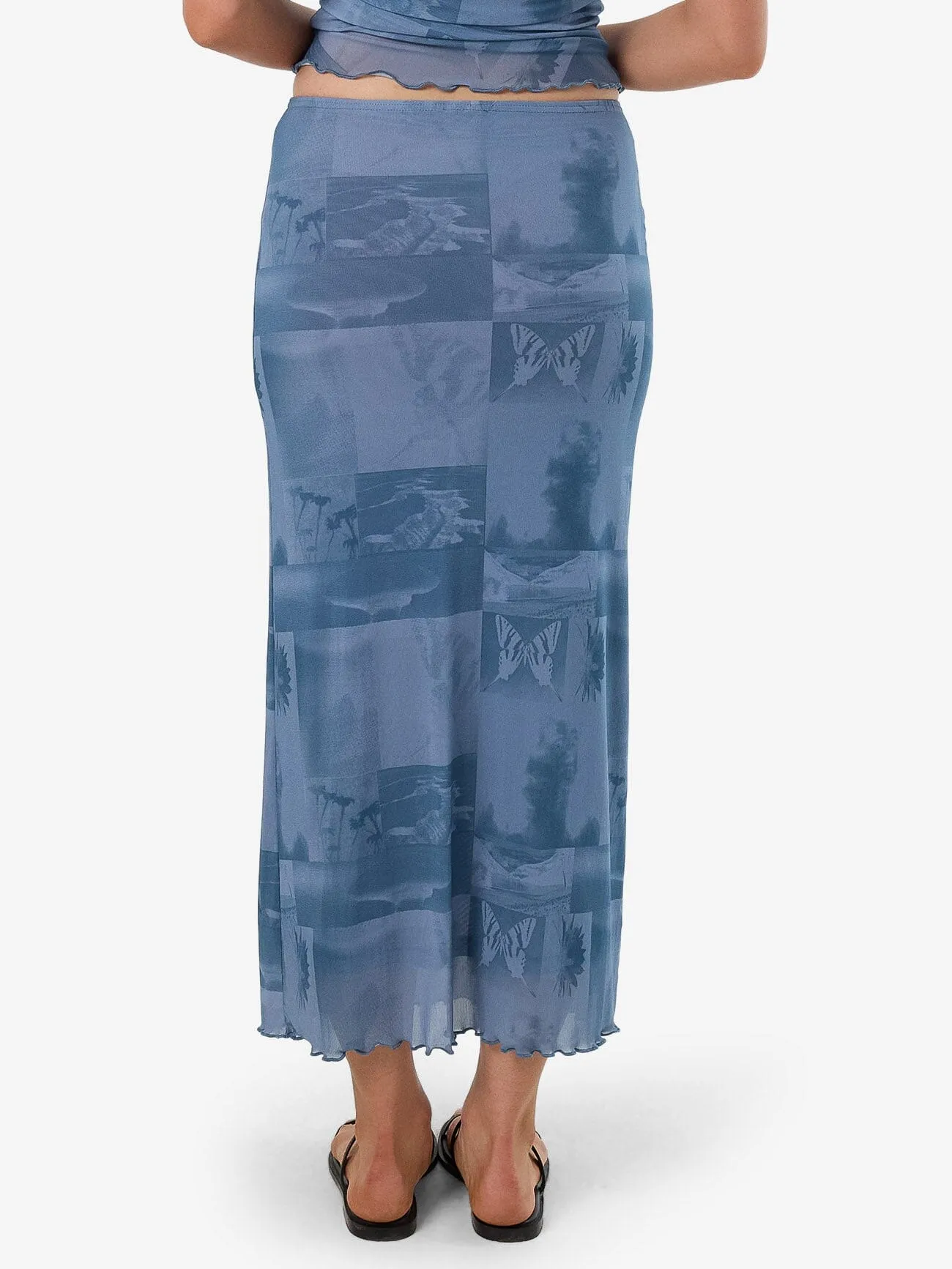 Eclipse Haze Mesh Skirt - Storm Blue sold by Thrills product image thumbnail 3