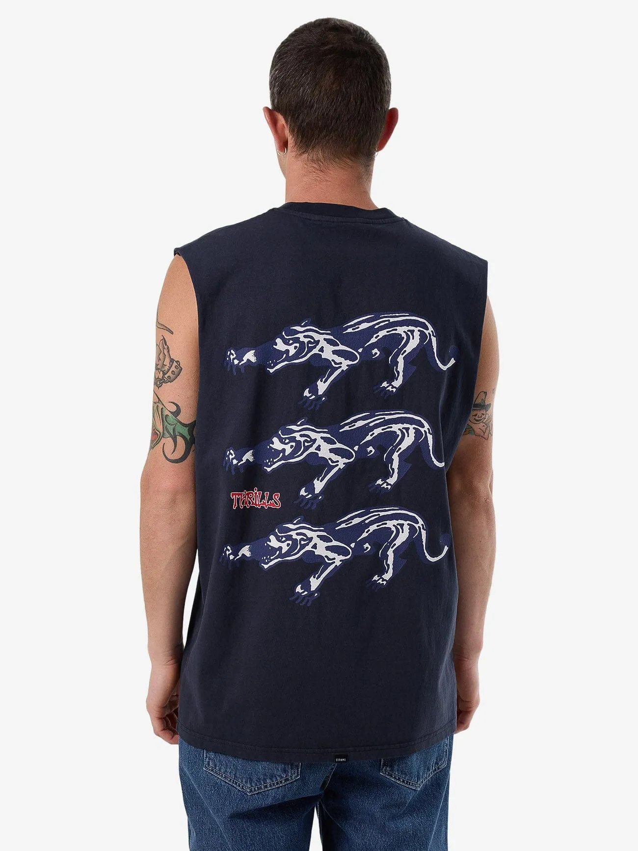 Decisions Merch Fit Muscle Tee - Total Eclipse sold by Thrills product image thumbnail 2