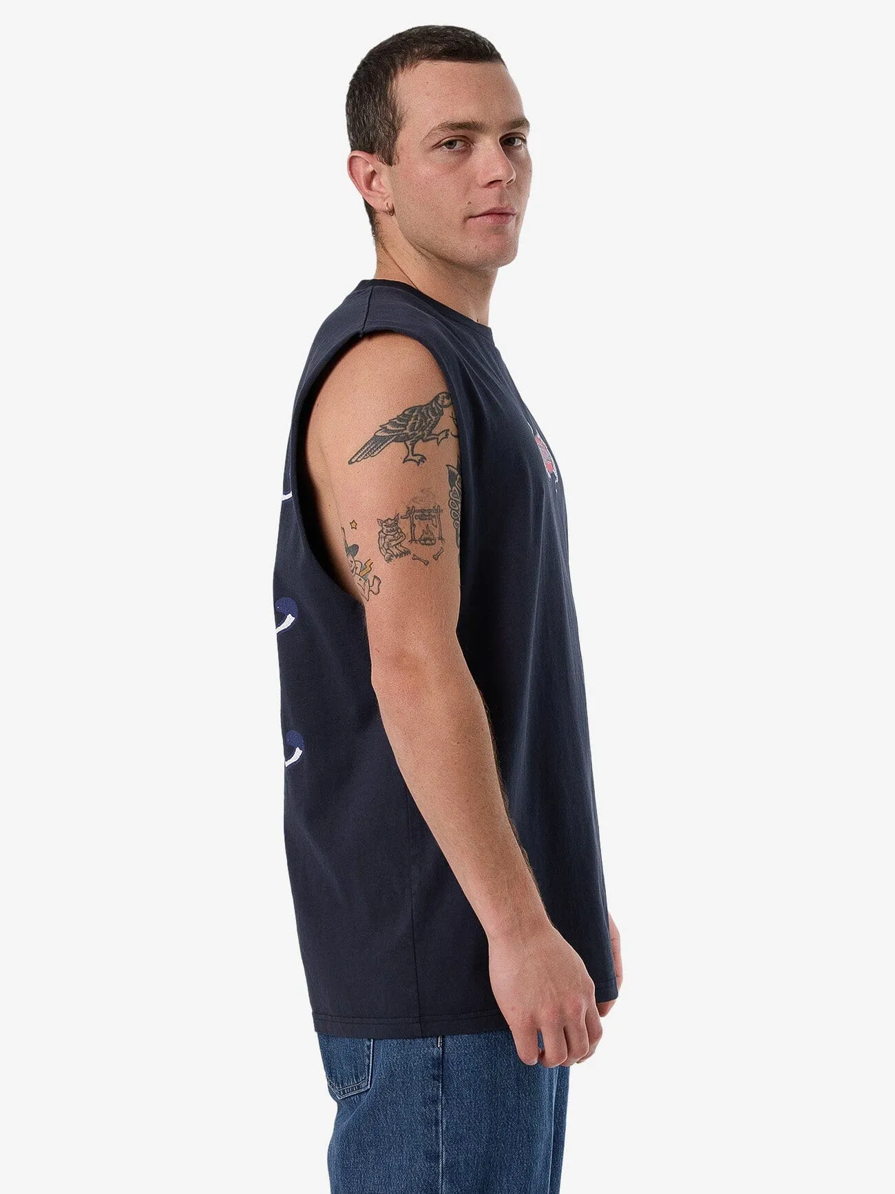 Decisions Merch Fit Muscle Tee - Total Eclipse sold by Thrills product image thumbnail 4