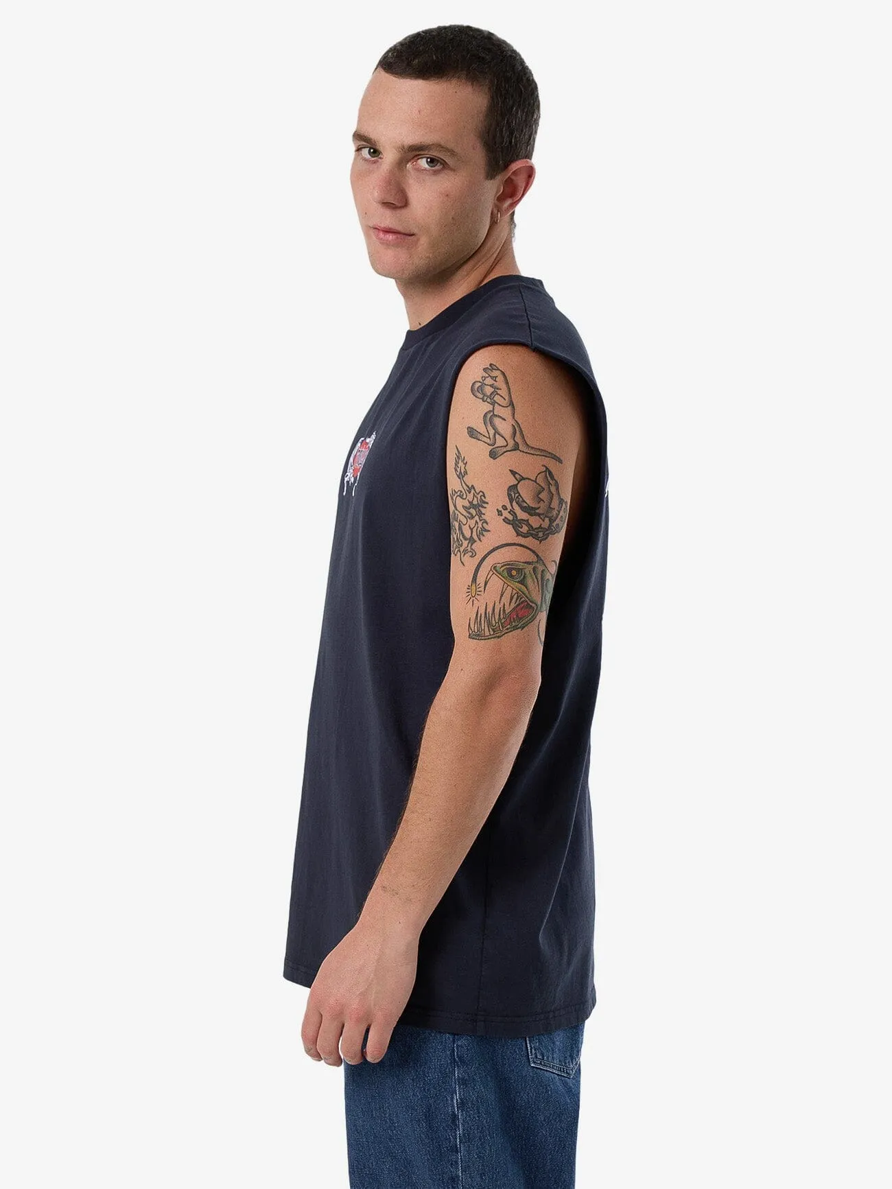 Decisions Merch Fit Muscle Tee - Total Eclipse sold by Thrills product image thumbnail 3