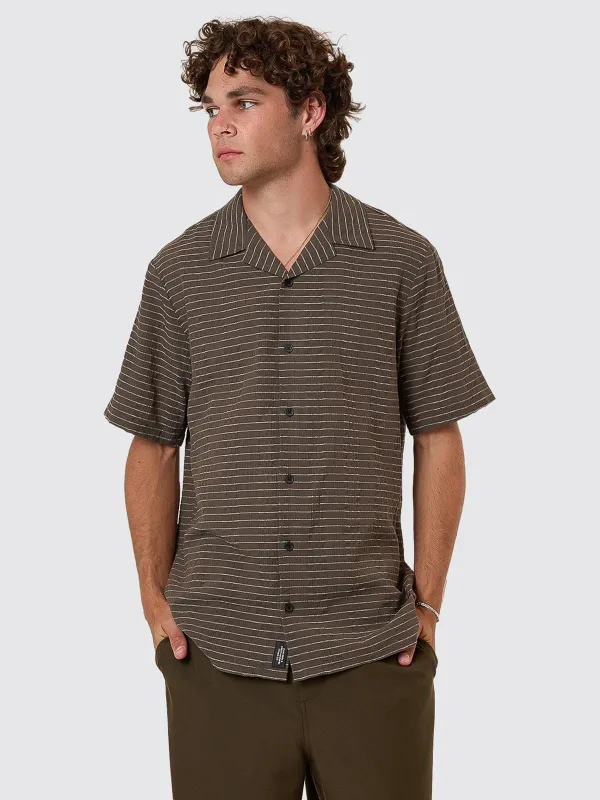 Unfiltered Bowling Shirt - Tarmac sold by Thrills