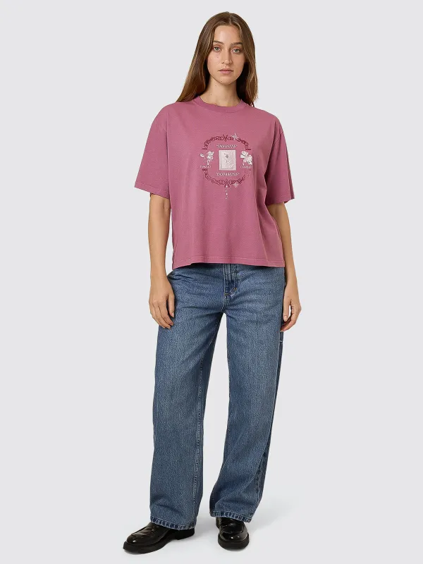 Dopamine Square Tee - Delta Berry sold by Thrills