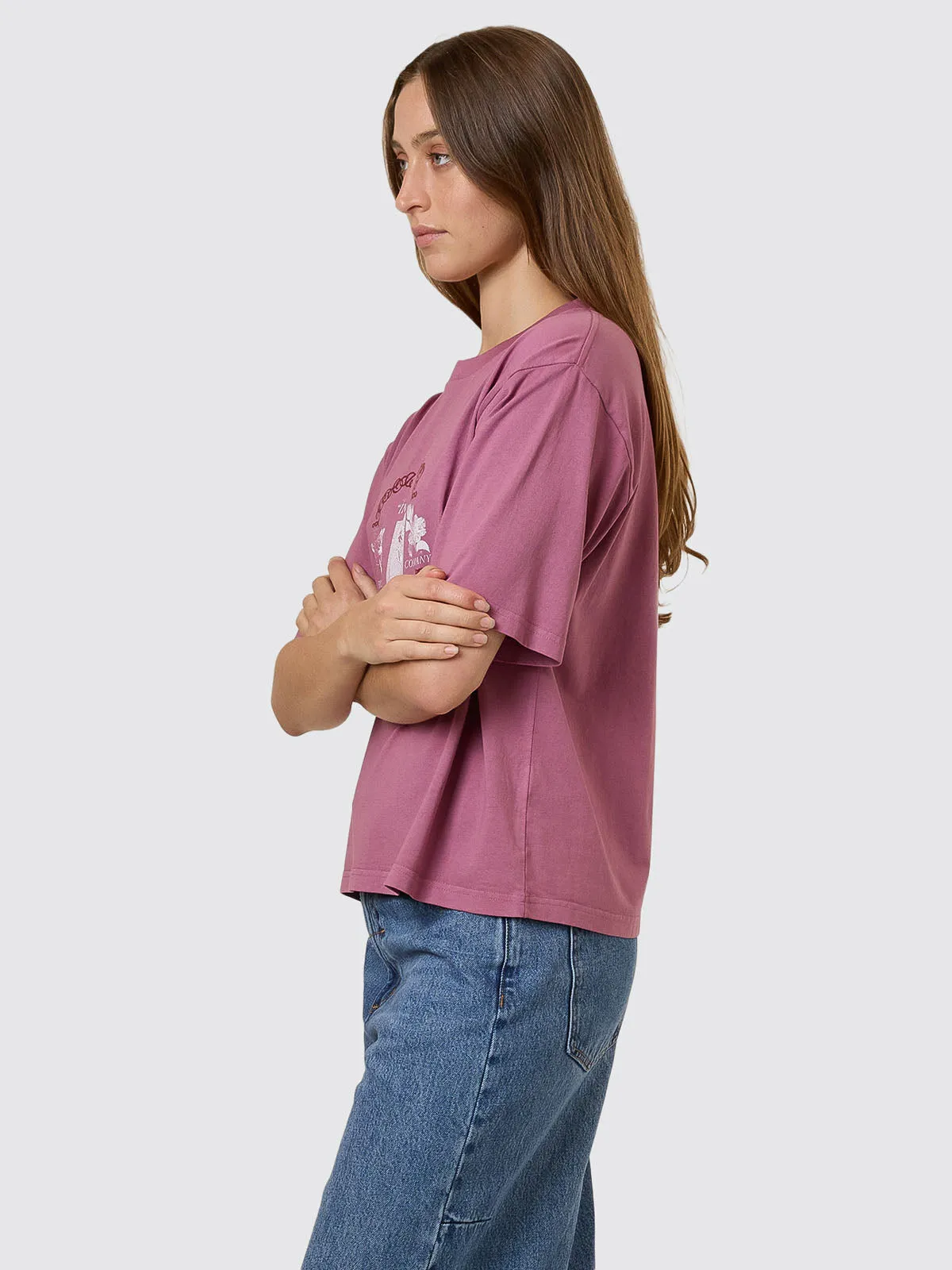 Dopamine Square Tee - Delta Berry sold by Thrills product image thumbnail 4