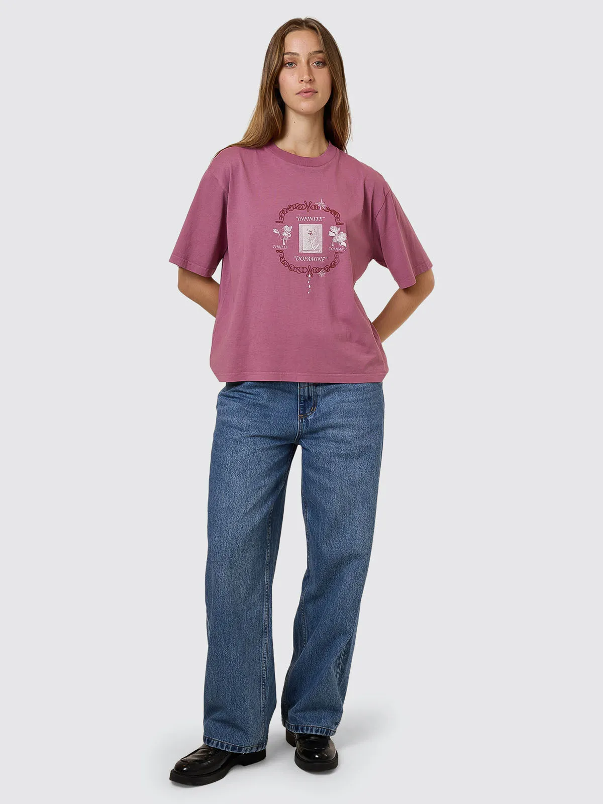 Dopamine Square Tee - Delta Berry sold by Thrills product image thumbnail 3