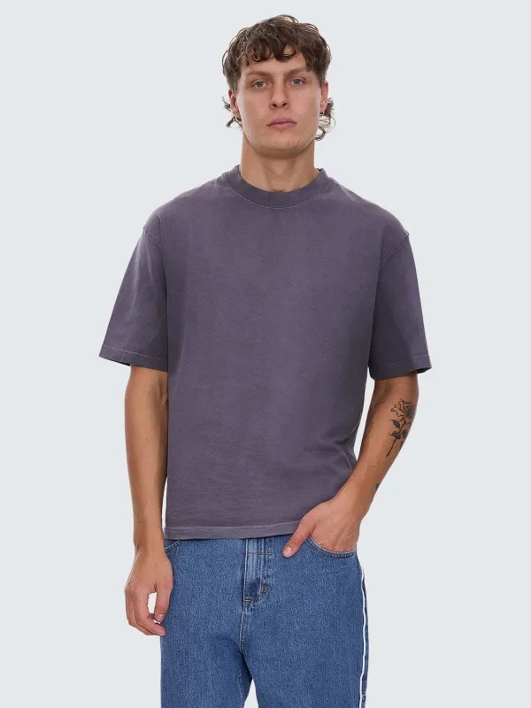 Arts & Industrial Sprayed Box Crop Tee - Ebony sold by Thrills