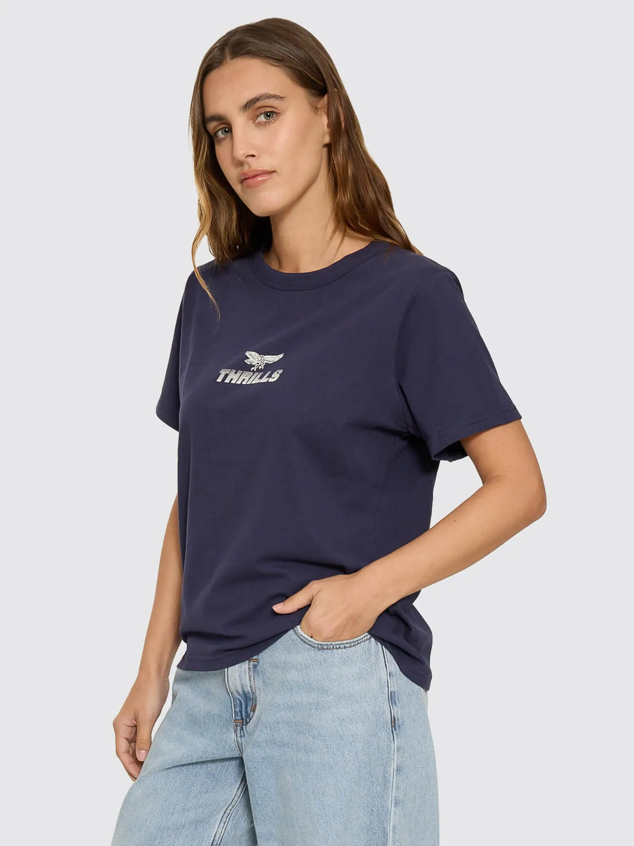 Paradise Before Anarchy Relaxed Tee - Peacoat sold by Thrills product image thumbnail 4