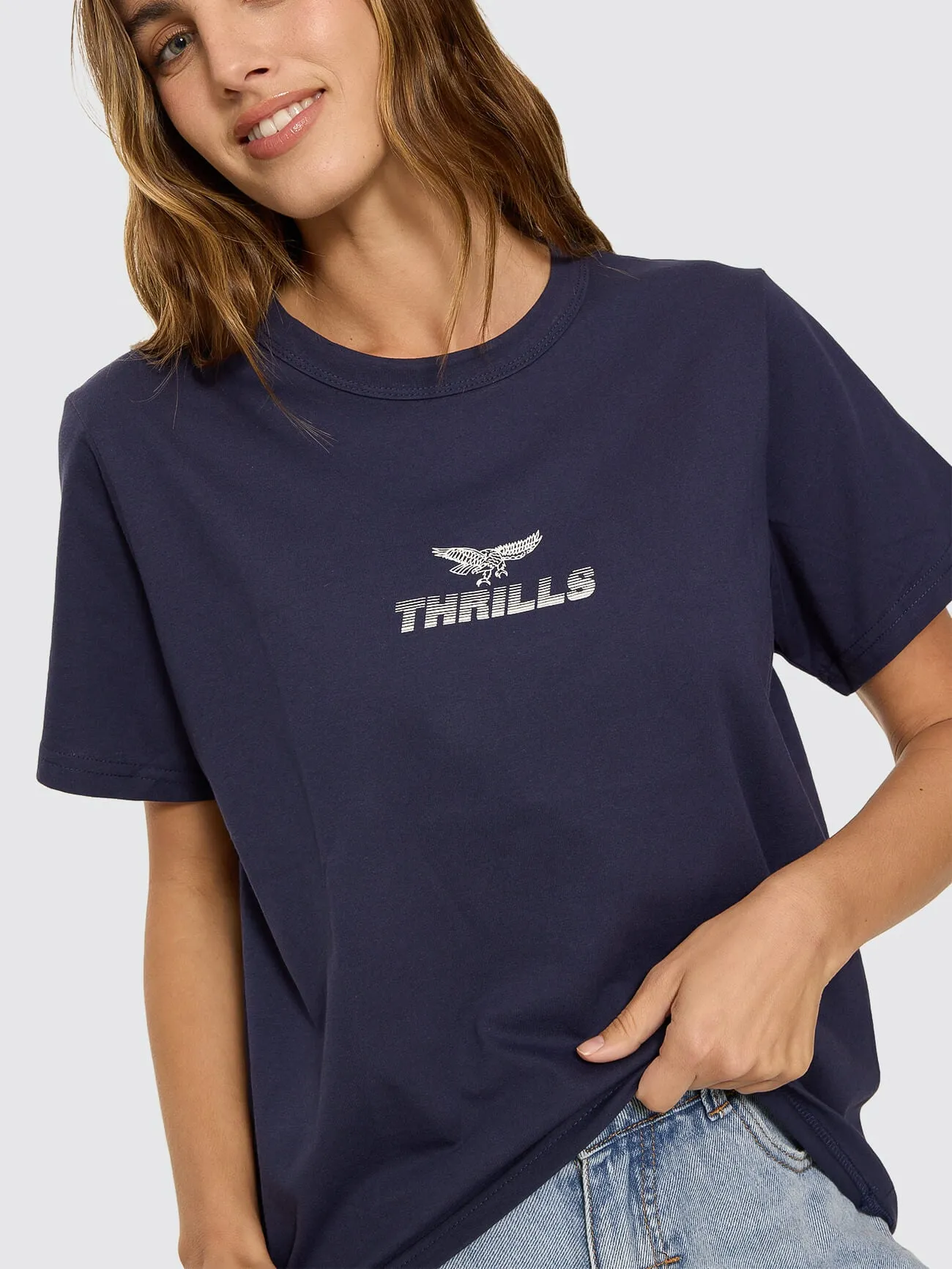 Paradise Before Anarchy Relaxed Tee - Peacoat sold by Thrills product image thumbnail 2