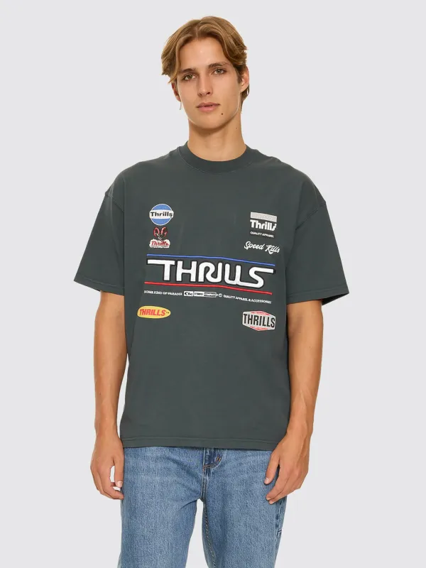 Rapid Response Box Fit Oversize Tee - Petrol sold by Thrills