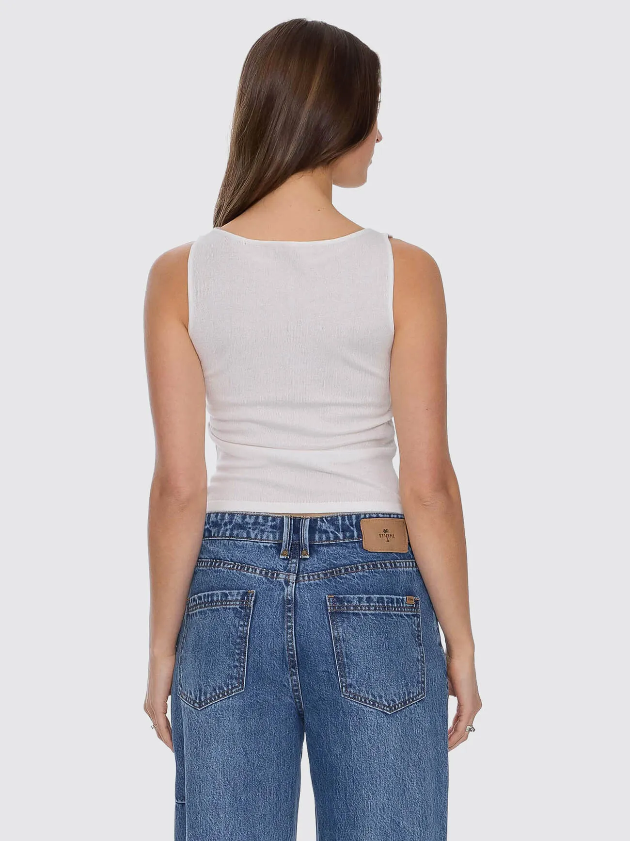 Rosetta Knit Tank - Heritage White sold by Thrills product image thumbnail 5