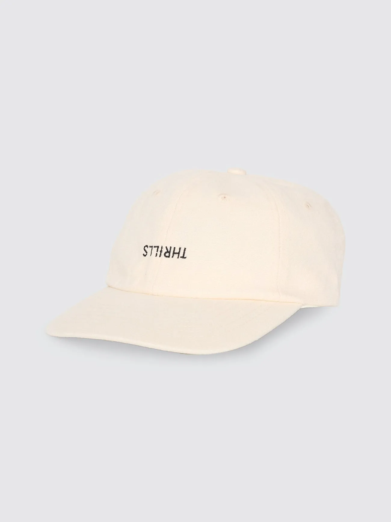 Minimal Thrills 6 Panel Cap - Heritage White sold by Thrills