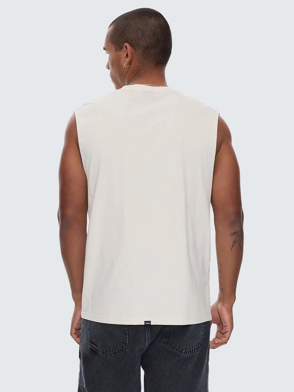 A Haven For The Restless Merch Muscle Tee - Heritage White sold by Thrills product image thumbnail 4