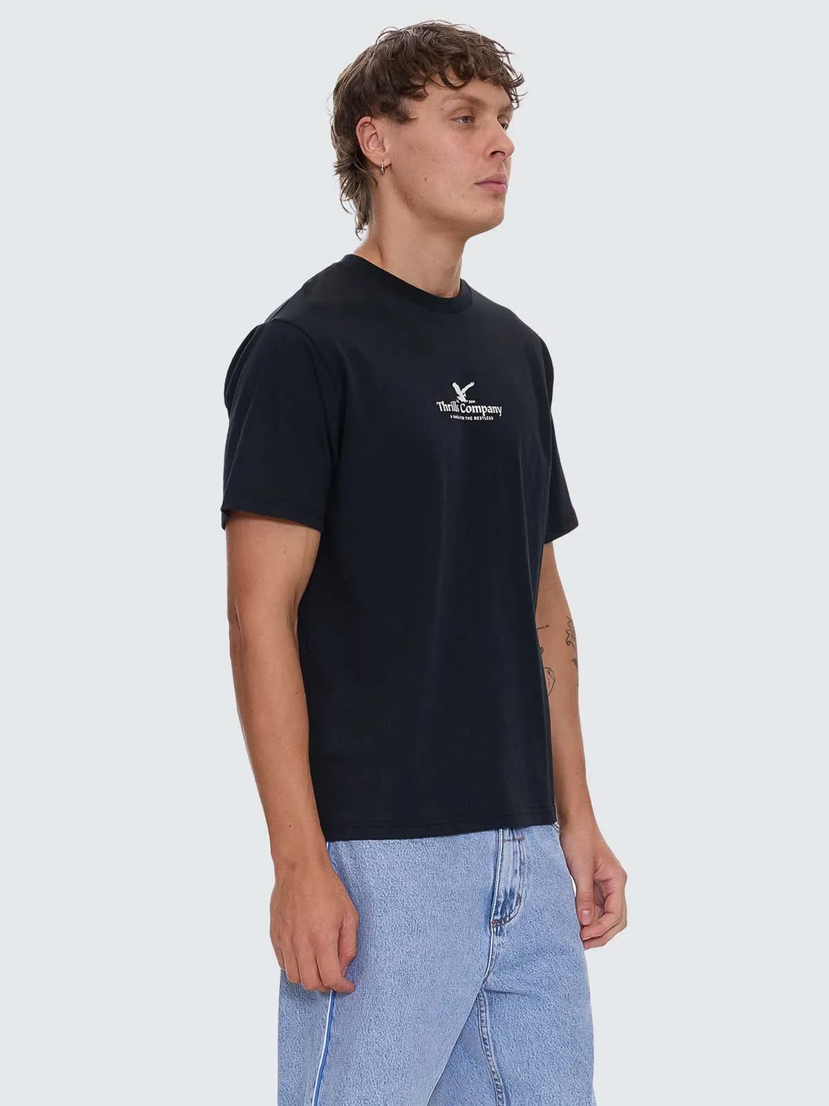 A Haven For The Restless Merch Tee - Washed Black sold by Thrills product image thumbnail 4