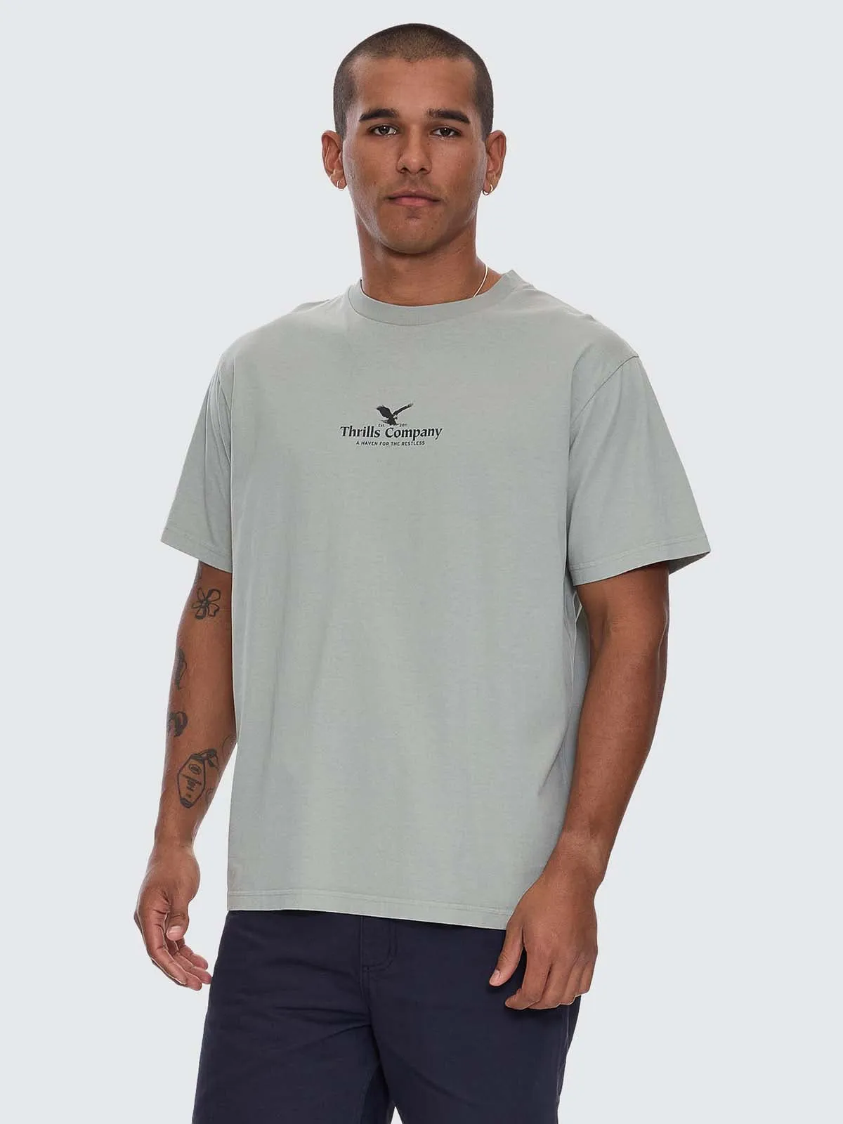 A Haven For The Restless Merch Tee - Dirty Sage sold by Thrills product image thumbnail 2