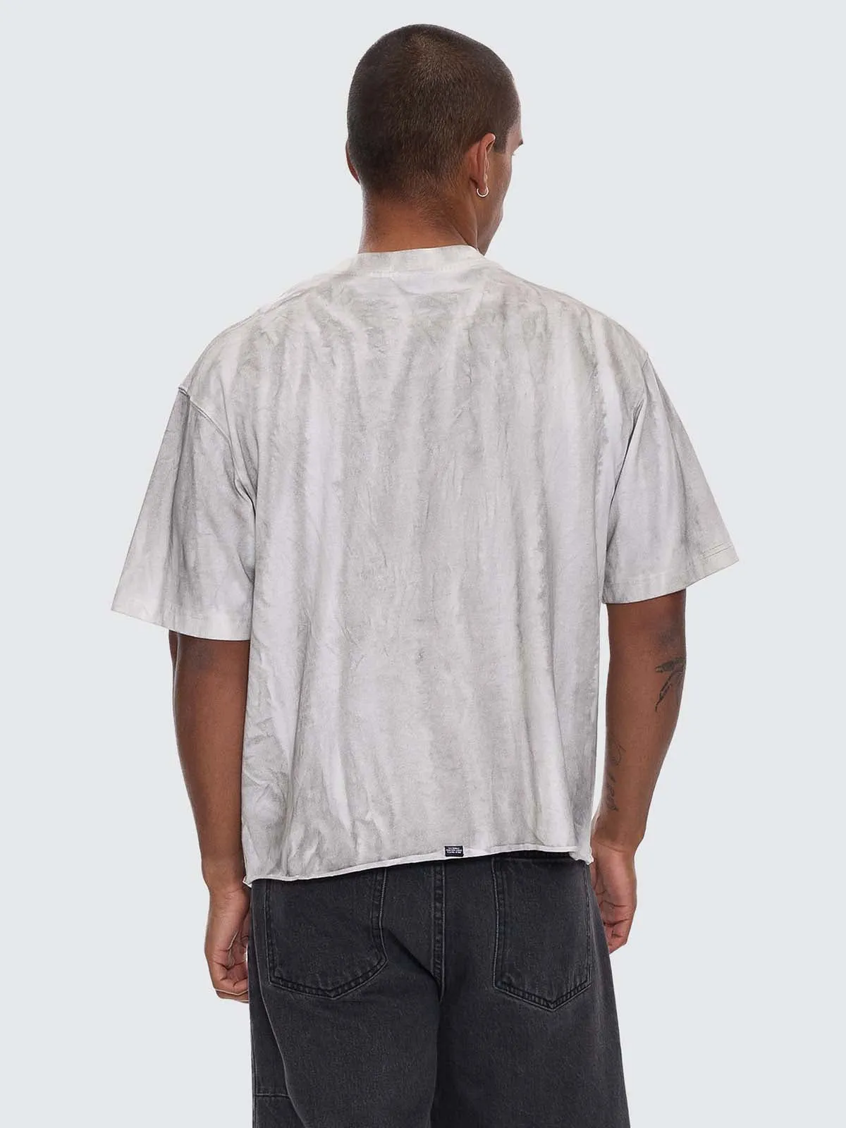 Arts Sunfade Box Crop Tee - Sunfade Bleach Charcoal sold by Thrills product image thumbnail 3